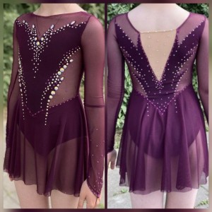 women spandex tonya harding ice skating costumes HB1988