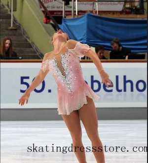 Beaded girls kids used figure skating dresses women FC752