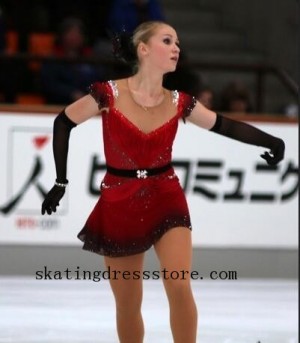 spandex long sleeves or sleeveless Lycra yellow figure skating dress FC376