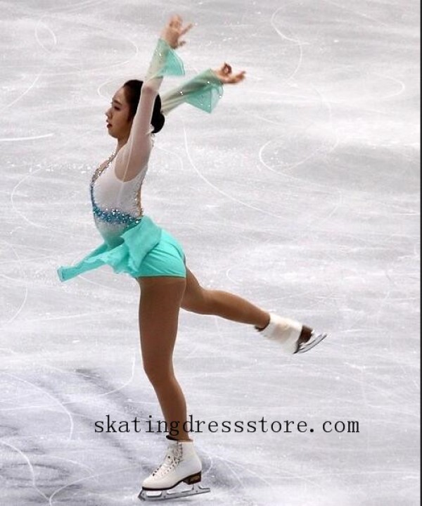 figure skater halloween costume girls spandex custom long sleeves or sleeveless FC1327 SkatingDressStore