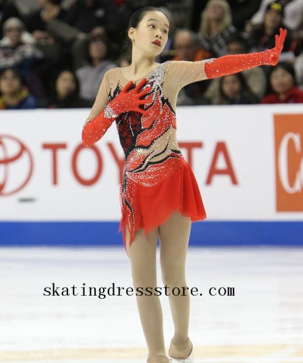 Gold ice skating dress sale
