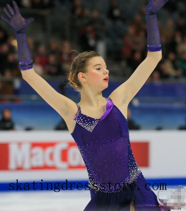 Light blue shop figure skating dress