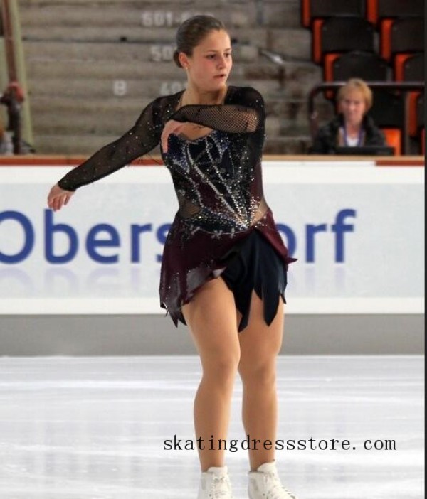 Women Ice Skating Dresses Custom Figure Skating Dress for Competition 