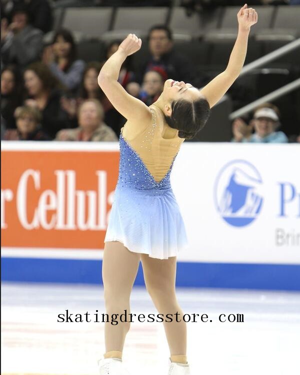 girls christmas figure skating dresses free shipping FC536  -SkatingDressStore.com