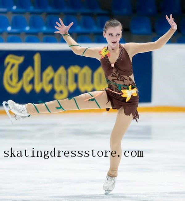 long sleeves or sleeveless figure skating dresses by jen free shipping  girls 2018 women FC1668 - Other - Color - Ice Skating Dresses  -SkatingDressStore.com