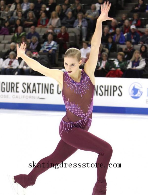 Ice skating cheap leggings with rhinestones